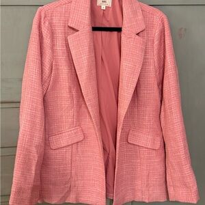 Sold!!! HAVE Women’s Tweed-style Pink Blazer with Sparkle Threading Size L